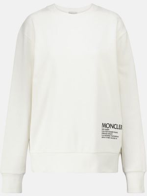 Sweatshirt aus baumwoll Moncler weiß