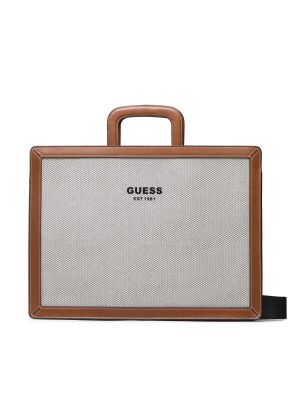 Чанта за лаптоп Guess сиво