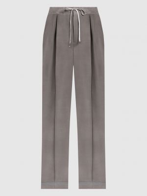 Сірі вовняні прямі брюки Maison Margiela