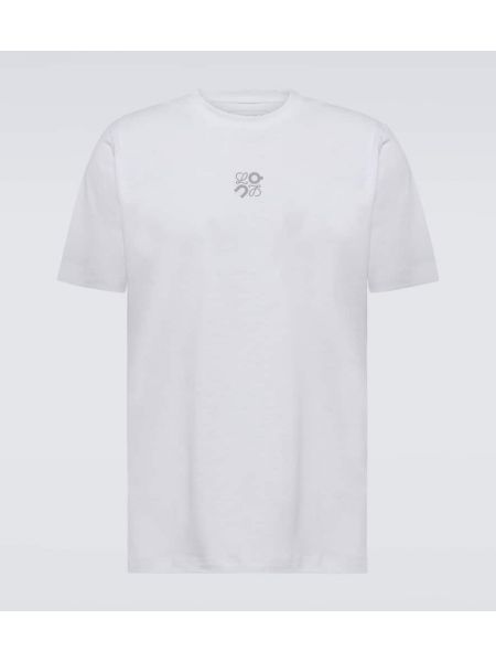Μπλούζα από ζέρσεϋ Loewe λευκό