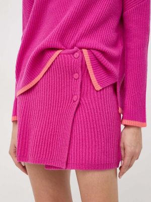 Vlněné mini sukně Max&co. růžové