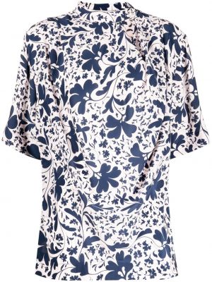 Svilena bluza s cvetličnim vzorcem s potiskom Stella Mccartney