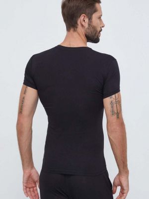 Tričko s potiskem Emporio Armani Underwear černé
