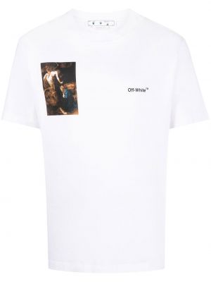 Trykt t-skjorte Off-white hvit