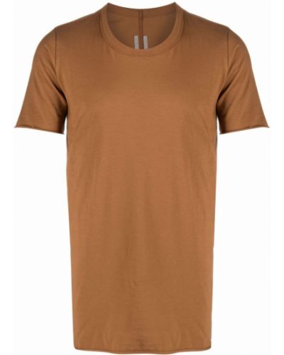 Camiseta de algodón Rick Owens marrón