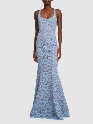 Φλοράλ βαμβακερή φόρεμα με δαντέλα Michael Kors Collection