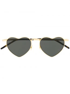 Sončna očala z vzorcem srca Saint Laurent Eyewear zlata