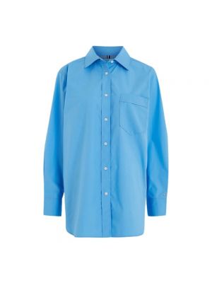 Oversize bluse Tommy Hilfiger blau