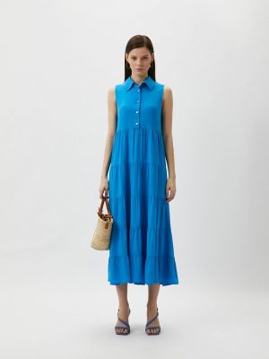 Платье-рубашка Pietro Brunelli Milano голубое