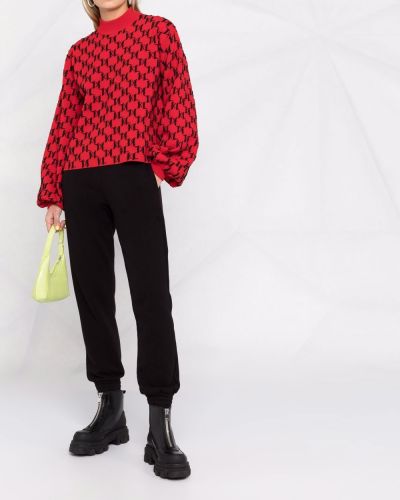Jersey de punto de tela jersey Karl Lagerfeld rojo