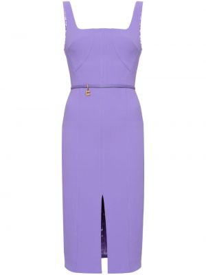 Krepové šaty Elisabetta Franchi fialová