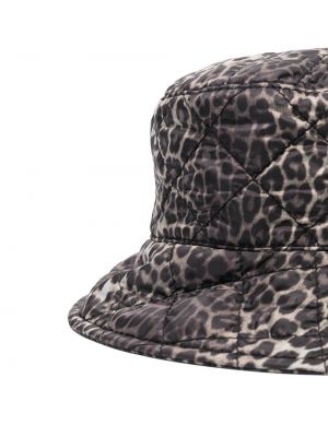 Leopardí klobouk s potiskem Maison Michel