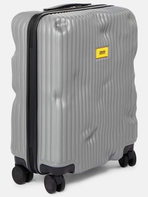 Gestreifter reisekoffer Crash Baggage grau