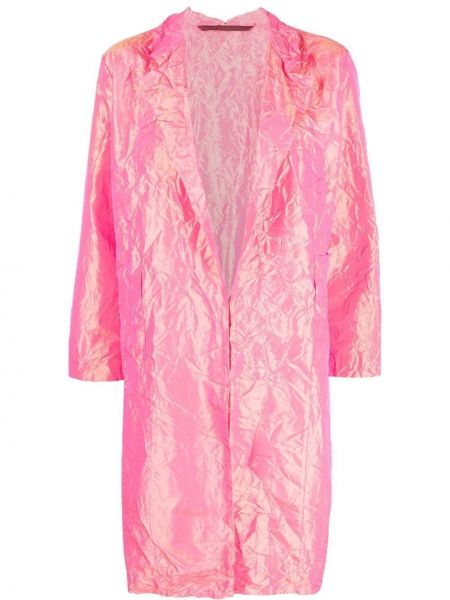 Шелковое пальто Daniela Gregis, розовое