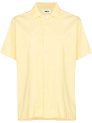Рубашка из поплина Tekla, желтая