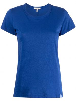 Medvilninis marškinėliai Rag & Bone mėlyna