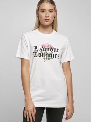 T-shirt à motif mélangé Merchcode blanc