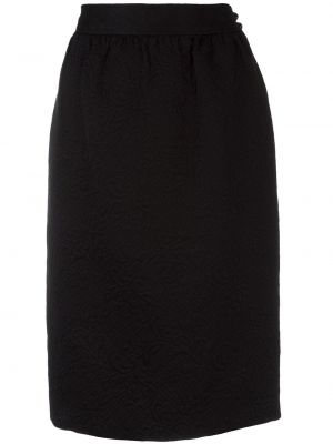 Midi sukně s vysokým pasem Emanuel Ungaro Pre-owned - černá