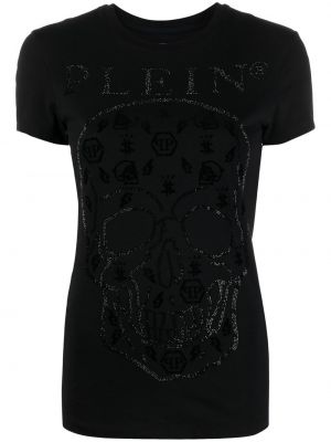 T-shirt en coton Philipp Plein noir