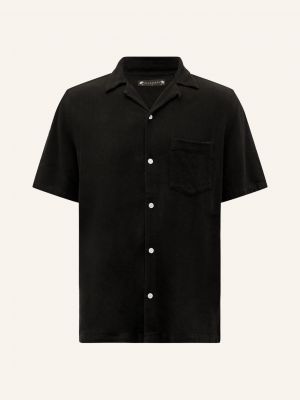 Košile relaxed fit Allsaints černá