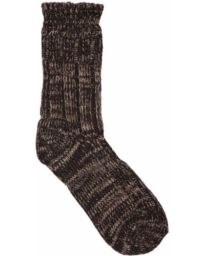 Памучни чорапи Birkenstock кафяво