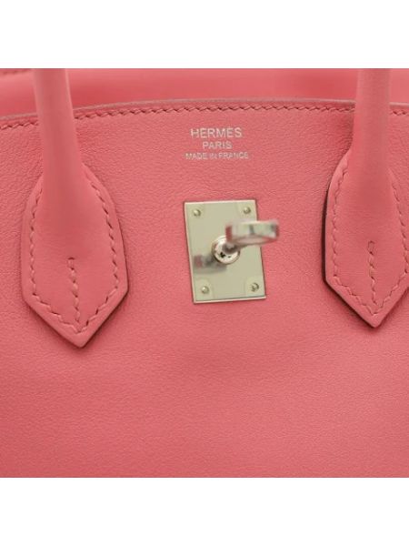 Bolsa de cuero retro Hermès Vintage rosa