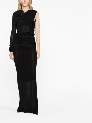 Skaidrus vakarinė suknelė Saint Laurent juoda