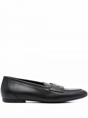 Skinn loafers Love Moschino svart