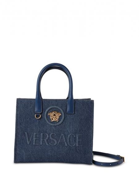 Синяя сумка Versace