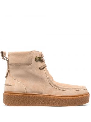 Spitzen wildleder schnür ankle boots See By Chloé beige