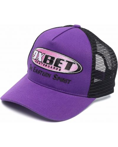 Gorra con bordado de malla Paccbet violeta