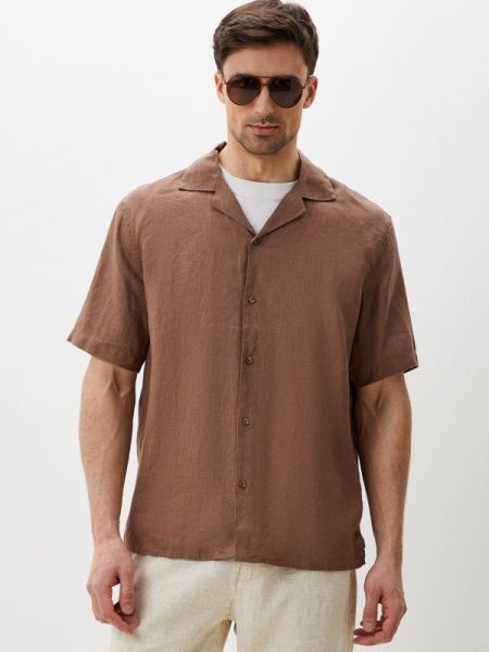 Рубашка Mossmore коричневая