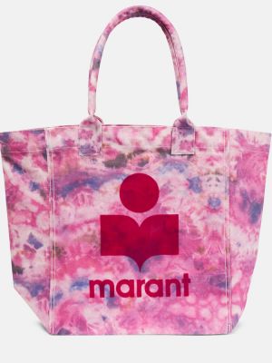 Bolso shopper con estampado Isabel Marant rosa