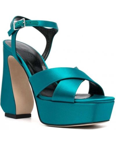 Sandály s přezkou Si Rossi modré