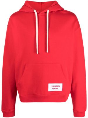 Hoodie di cotone Charles Jeffrey Loverboy rosso