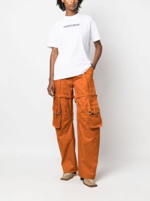 „cargo“ stiliaus kelnės su sagtimis Off-white