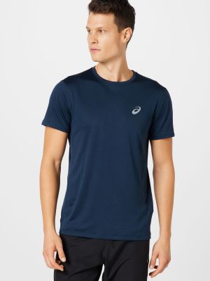 T-shirt in maglia Asics blu
