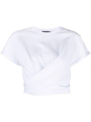 Памучна тениска Twinset бяло