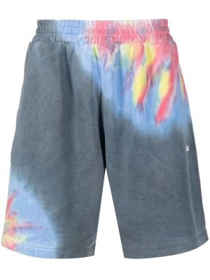 Pantaloni scurți din bumbac cu imagine Msgm albastru