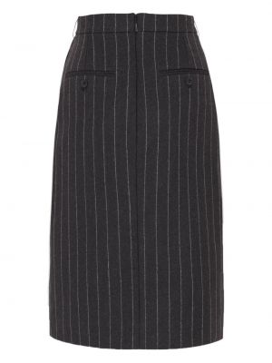Dryžuotas pieštuko formos sijonas Saint Laurent pilka