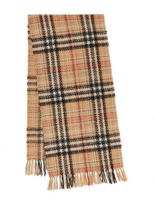 Karierter kaschmir seiden schal Burberry beige