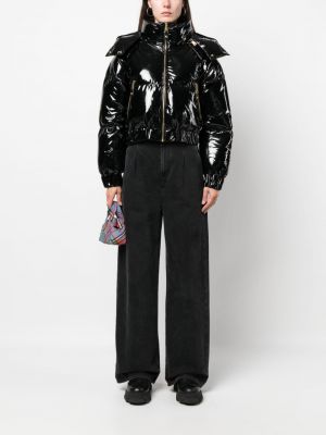 Džínová bunda s kapucí Versace Jeans Couture