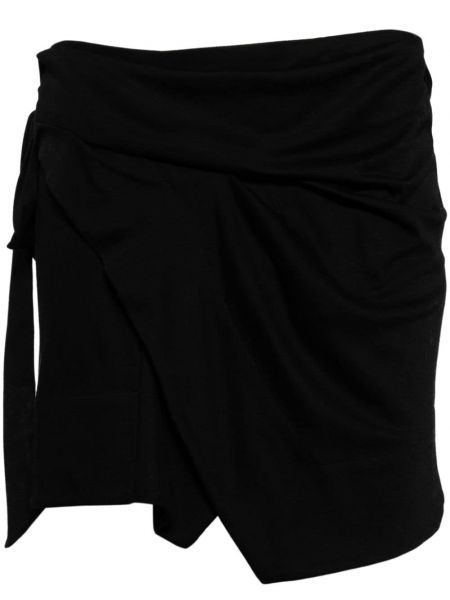 Βαμβακερή φούστα mini Isabel Marant μαύρο