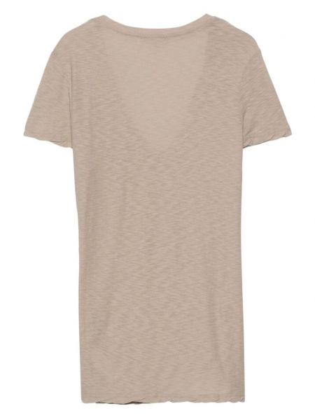 Bavlněné tričko James Perse béžové