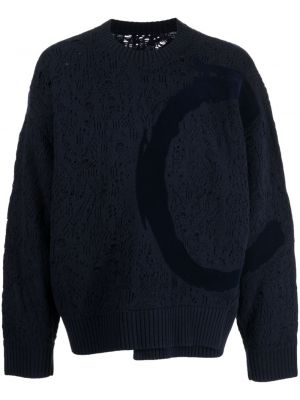 Džemper s izlizanim efektom Croquis plava