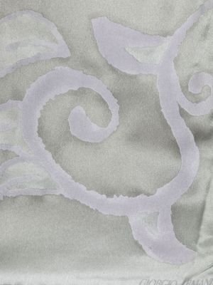 Echarpe en soie à imprimé à motifs abstraits Giorgio Armani