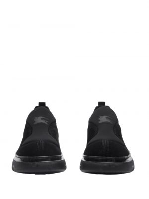 Sneakersy zamszowe wsuwane Burberry czarne