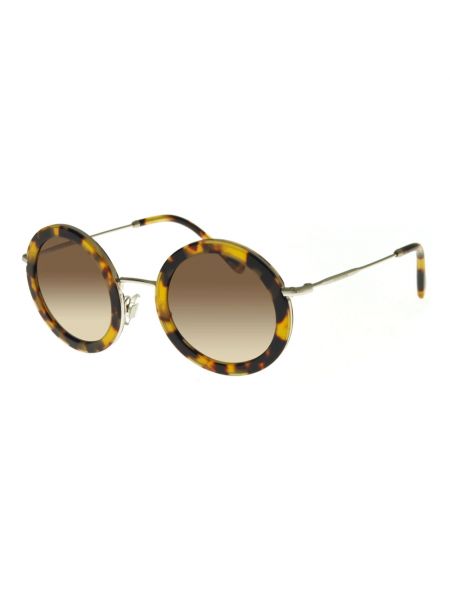 Okulary przeciwsłoneczne Miu Miu Eyewear brązowe