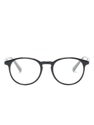 Okulary z nadrukiem Moncler Eyewear czarne