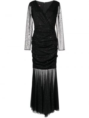 Dlouhé šaty Talbot Runhof čierna
